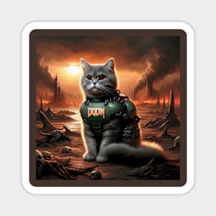 Doom Kitty Magnet