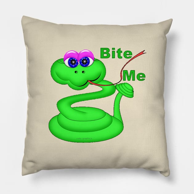 Bite Me Pillow by angelwhispers