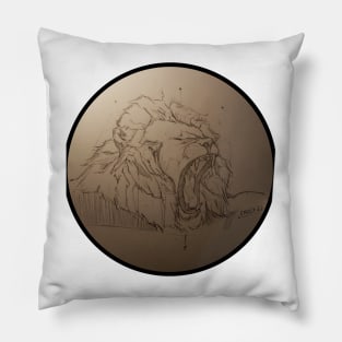 Lion sketch Pillow