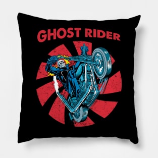 Retro Ghost Rider Pillow