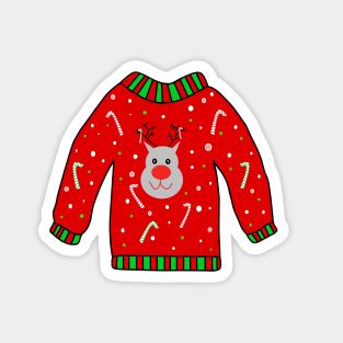 UGLY Christmas Sweater For Reindeers Magnet