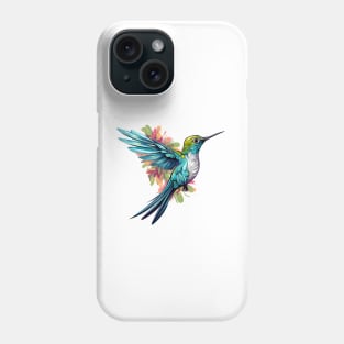 Watercolor Hummingbird Phone Case