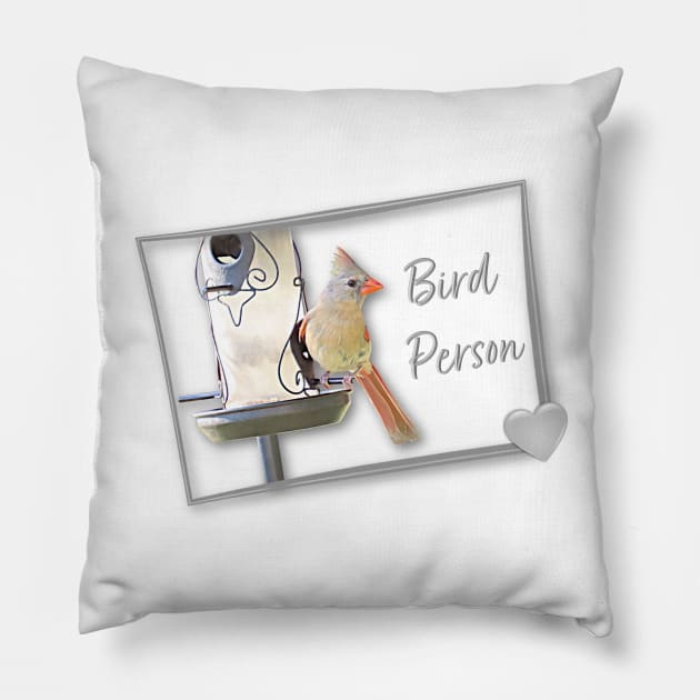 Bird Person No.1 Pillow by MaryLinH