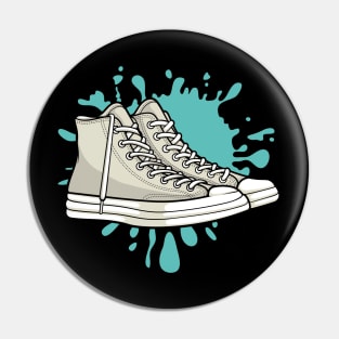 White Skate Sneaker Pin