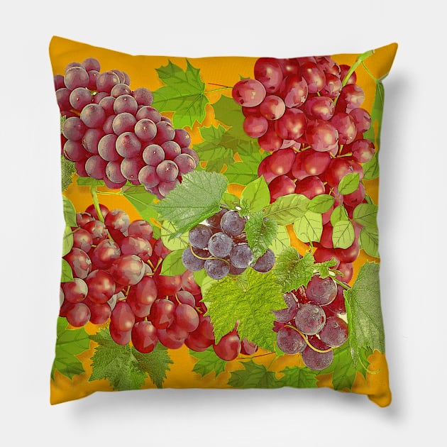 Uvas de Burdeos Pillow by PrivateVices