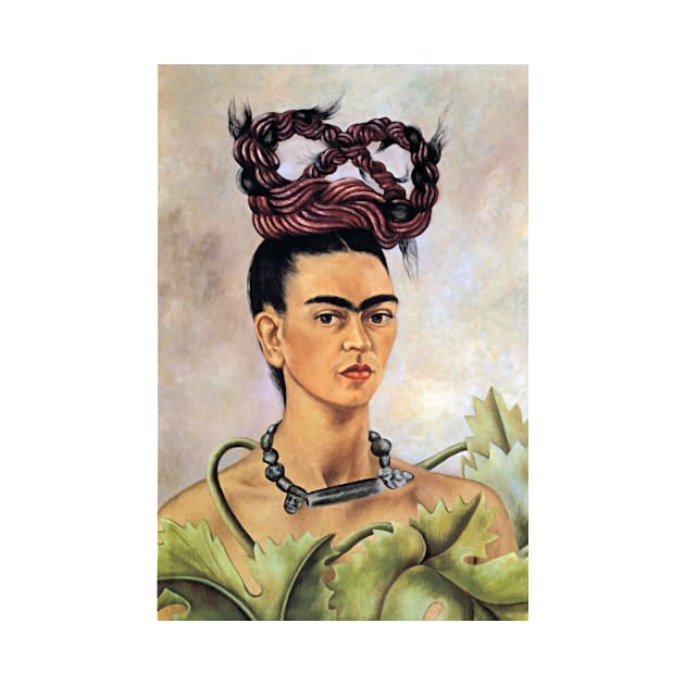 Frida Kahlo Self Portrait with Braid 1941 Art Print Mexican Painter Surrealism Magic Realism Naïve by ZiggyPrint