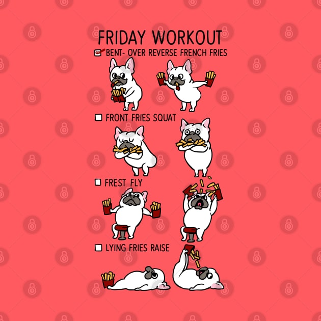 Friday Workout with French Bulldog by huebucket