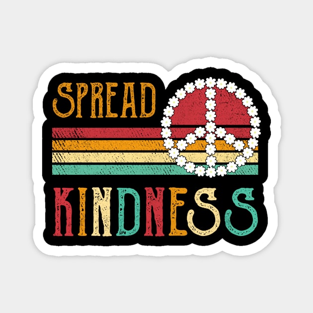 Spread Kindness Anti Bullying Peace Sign Inspirational Magnet by TMSTORE