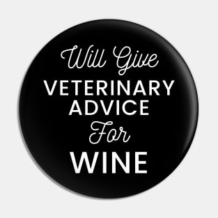 Will give veterinary advice for wine typography design for wine loving Vets Pin