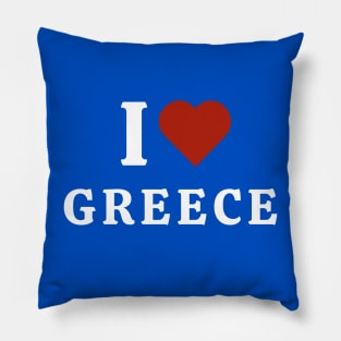 I Love Greece Pillow