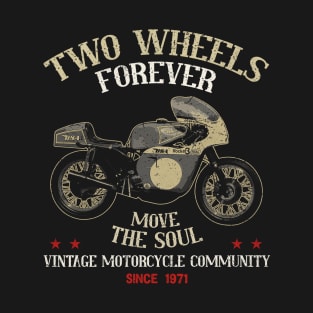 Two Wheels Forever Works Rob North Beezumph 1971 Move The Soul T-Shirt