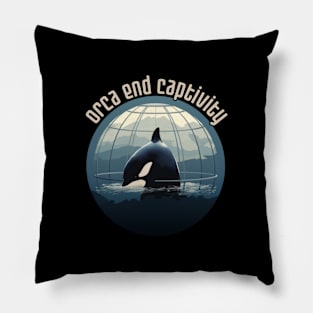 orca end captivity, animal rescuer, animal rights, gift present ideas Pillow