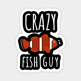 Crazy Fish Guy Magnet