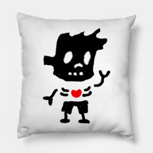 The Last Zombie Boy with a warm heart Pillow