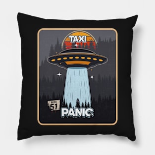 UFO TAXI PANIC Pillow