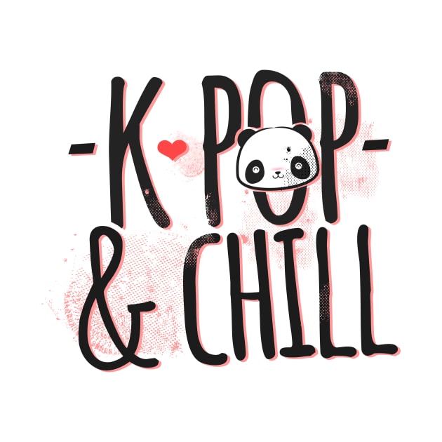 'K-Pop And Chill Panda Bear' Funny Panda Gift by ourwackyhome