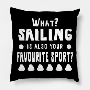 Sailing Sailboat Captain Men Boys Pillow