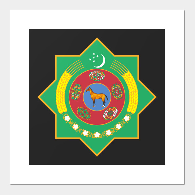 Emblem Of Turkmenistan Emblem Of Turkmenistan Posters And Art Prints Teepublic