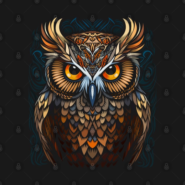 Tribal night owl by albertocubatas