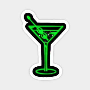 Neon Martini Magnet