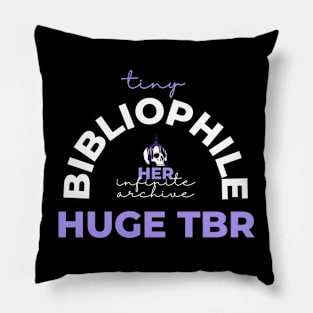 Tiny Bibliophile, Huge TBR Pillow