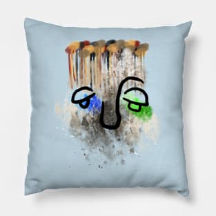 Abstract Face Pillow