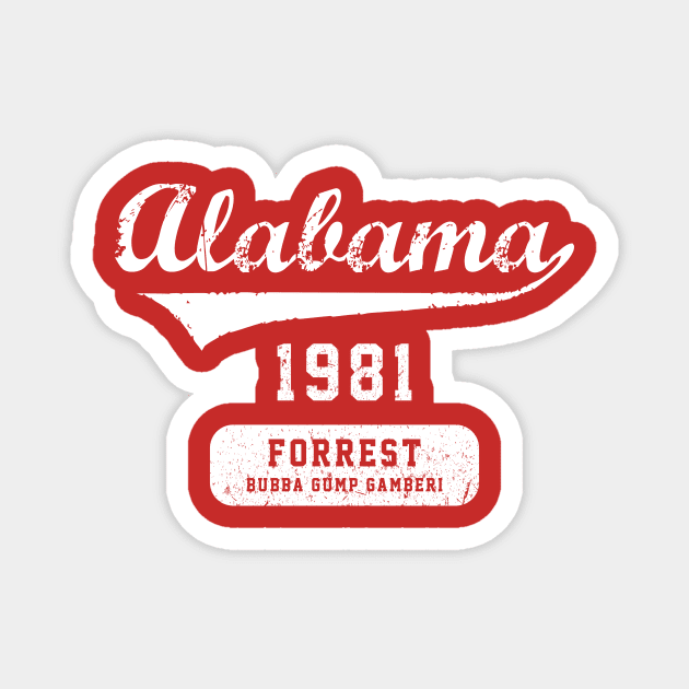 Forrest Gump Buba Gamberi Magnet by TEEWEB