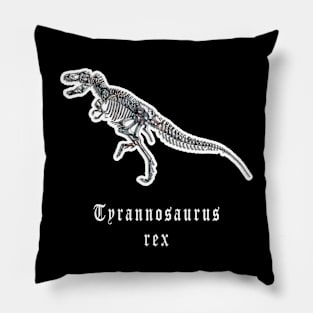 🦖 Fossil Skeleton of a Tyrannosaurus rex Dinosaur Pillow