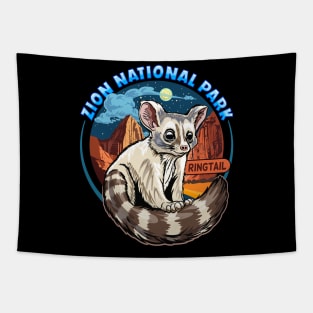 American Ringtail Cat at Zion National Park Tapestry