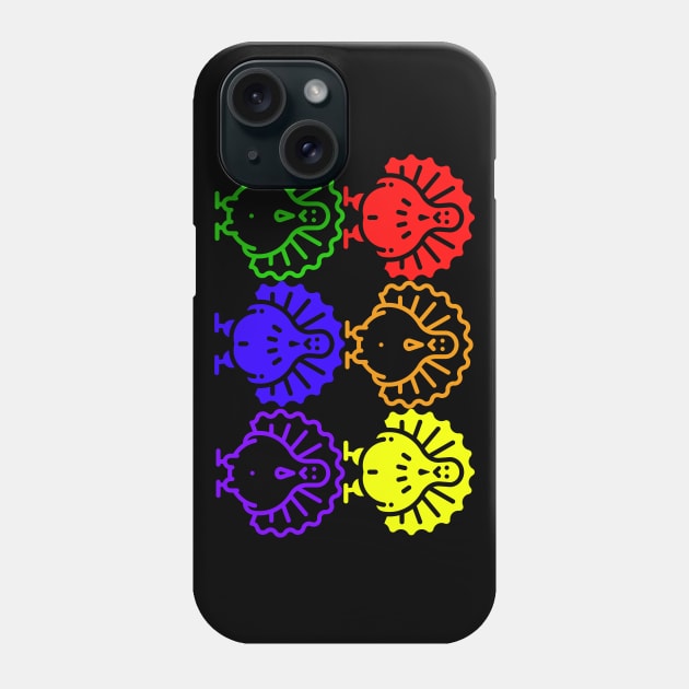 Cute Funny Rainbow Gay Pride Turkeys Thanksgiving Holiday Phone Case by Muzehack