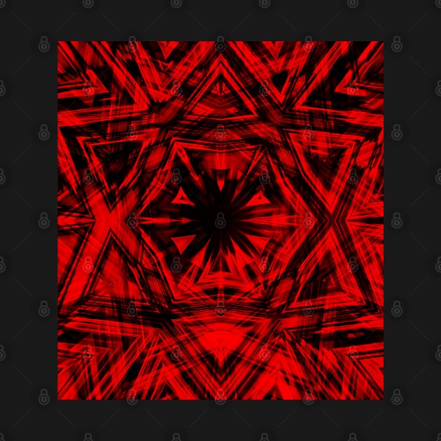 red and black kaleidoscope confusion by hereswendy