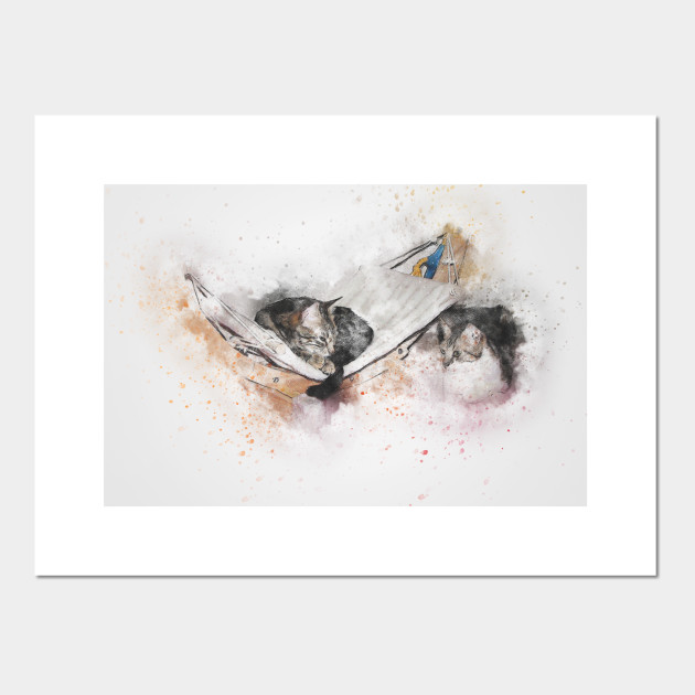 Cat Pet Art Abstract Watercolor Cat Watercolor Posters And Art