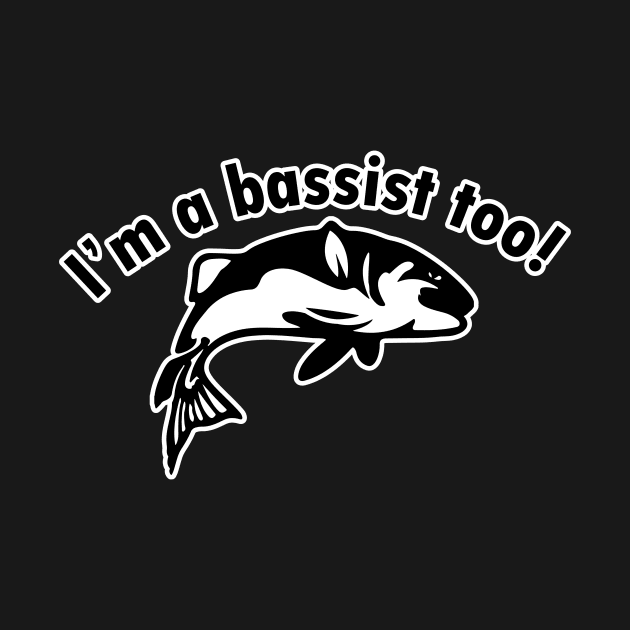 funny bassist fishing tee 01 by Folasade