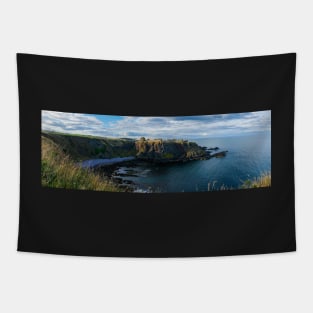 Panorama of Dunnottar castle in Aberdeenshire, Scotland Tapestry