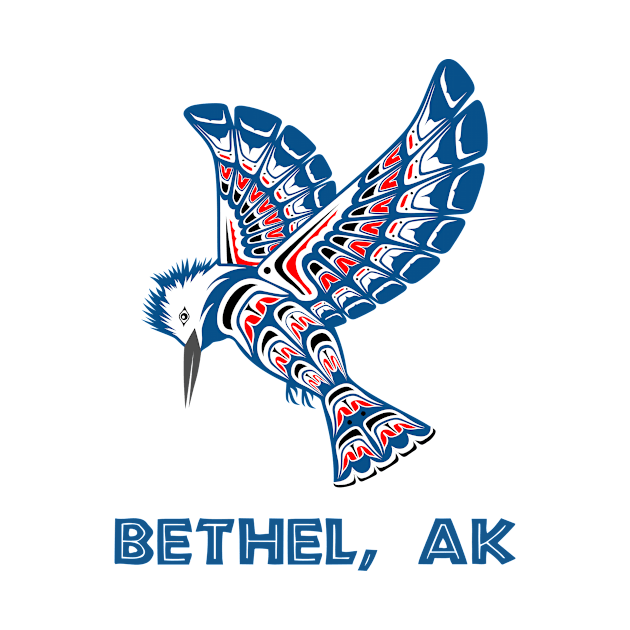 Bethel Alaska Native American Kingfisher Gift by twizzler3b