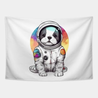 puppy dog space Tapestry