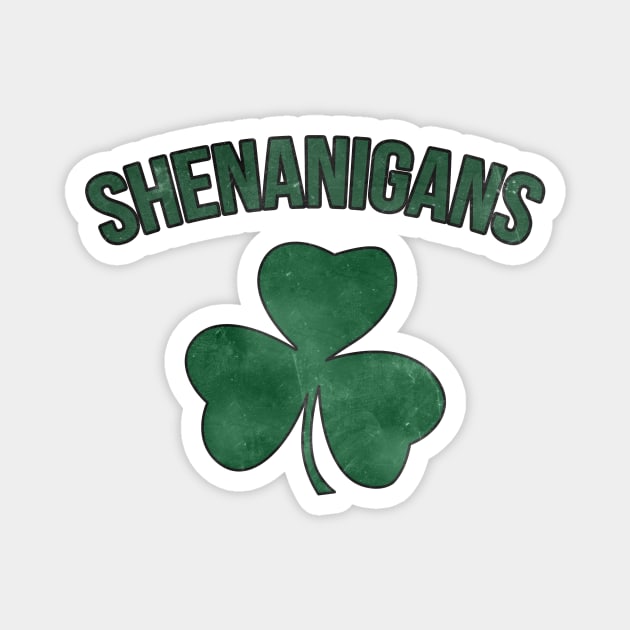 I Call Shenanigans Lucky St. Patrick's Day Shamrock Magnet by charlescheshire