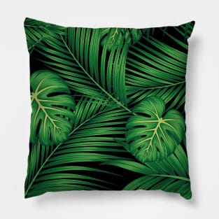 tropical leaf illustration Pillow