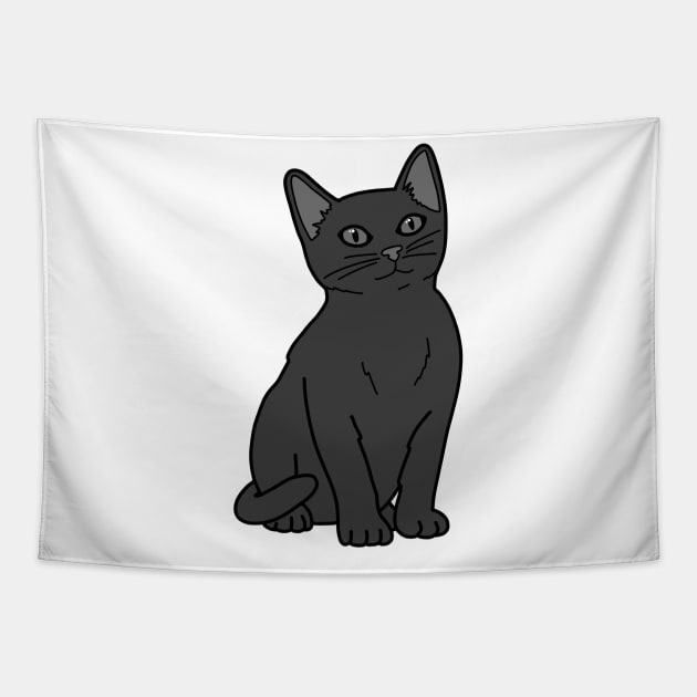 Russian Blue Cat Tapestry by Kelly Louise Art