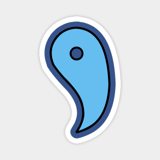 Magatama Light Blue Magnet