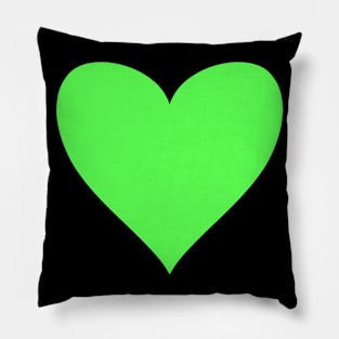 Green Heart Pillow