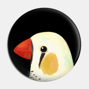 Chestnut Flanked Zebra Finch Bird Pin