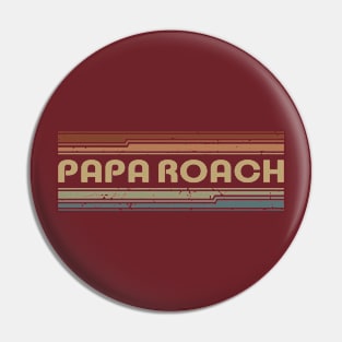 Papa Roach Retro Lines Pin