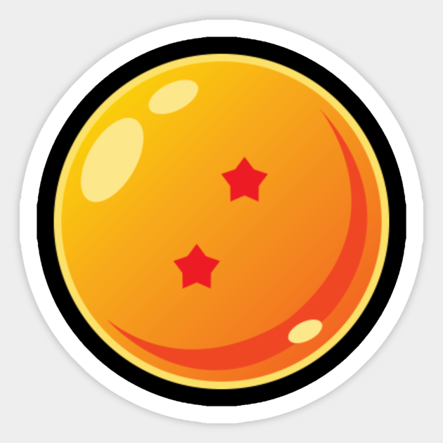 Dragonball 2 Star Dragonball Z Sticker Teepublic