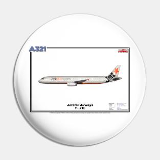 Airbus A321 - Jetstar Airways (Art Print) Pin