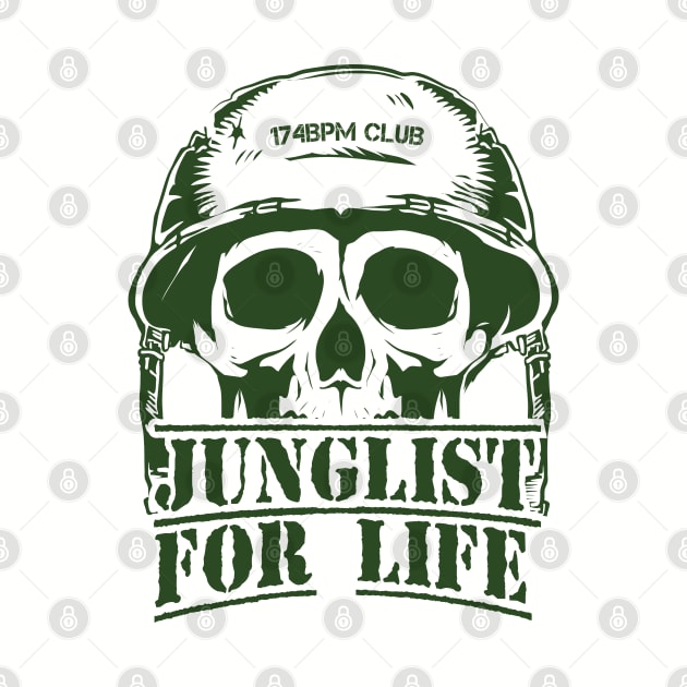Junglist for Life ( Skull Soldier Edition ) by Wulfland Arts