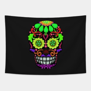 Day of the Dead | Sugar Skull | Felt Texture Style Tapestry