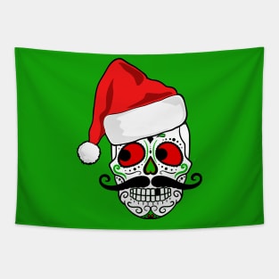 Christmas Sugar Skull Tapestry