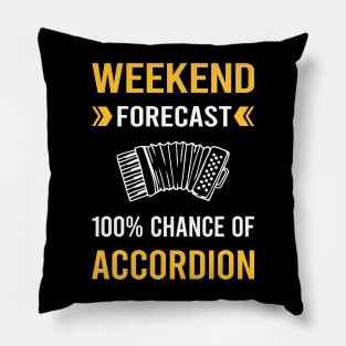 Weekend Forecast Accordion Accordionist Pillow