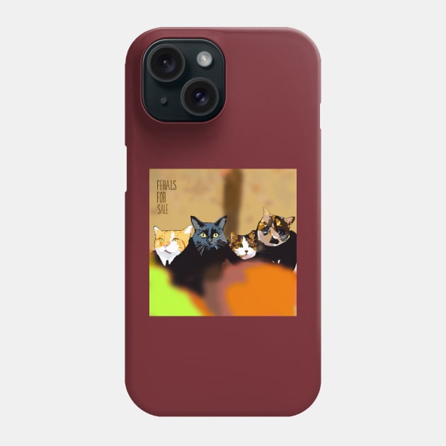 The Feral Cat Album Cover Phone Case by TAP4242